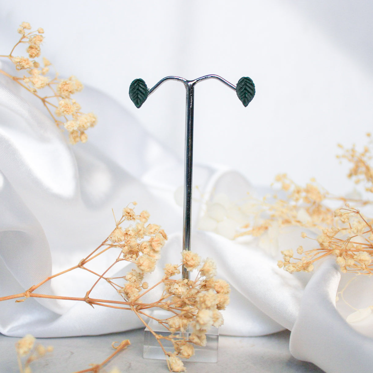 Mini Leaf Stud Earrings