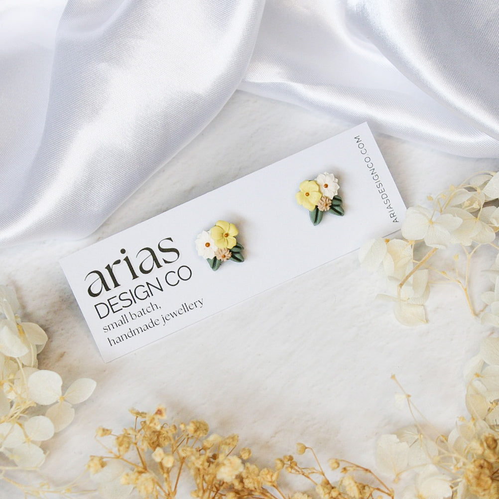 Mini Bouquet Stud Earrings