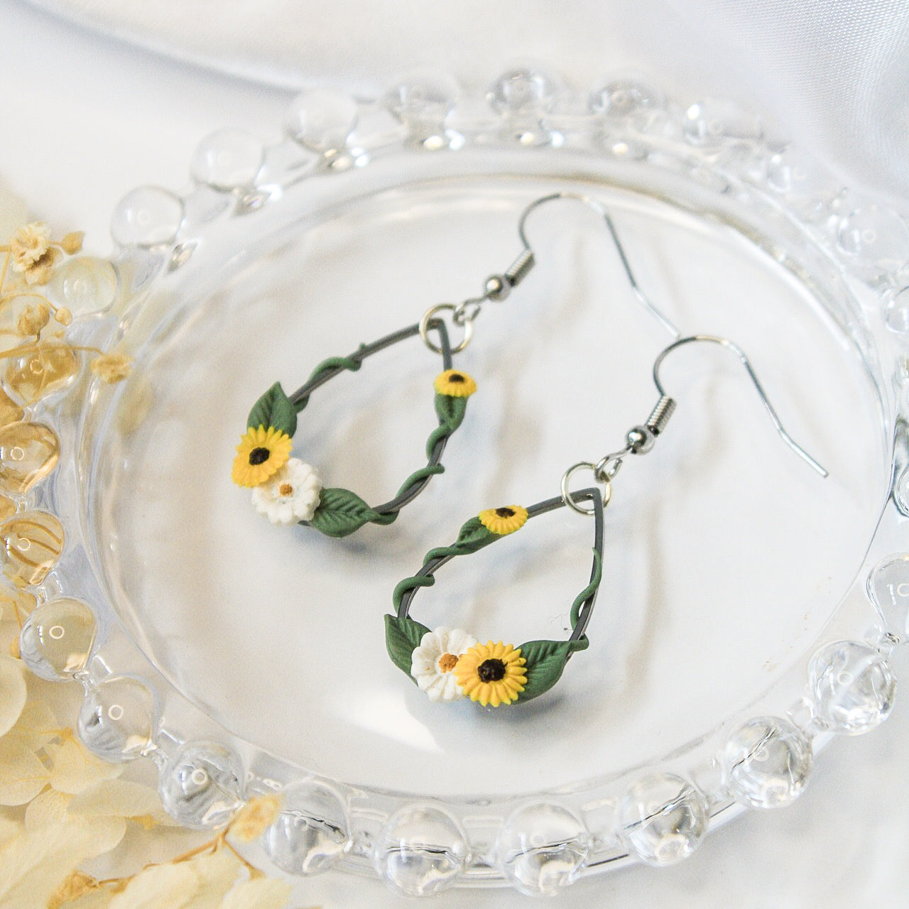Ivy Droplet Earrings in Stainless Steel | Sunflower Jewellery NZ