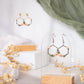 Blush Ivy Hexagon Earrings