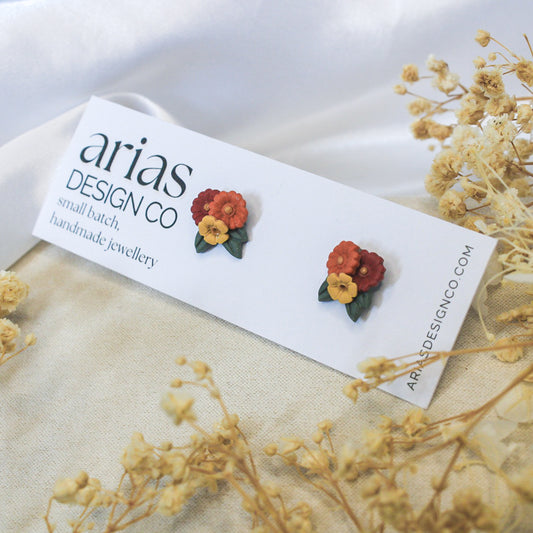 Autumn Mini Bouquet Earrings