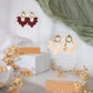 Ivory Sunburst Earrings
