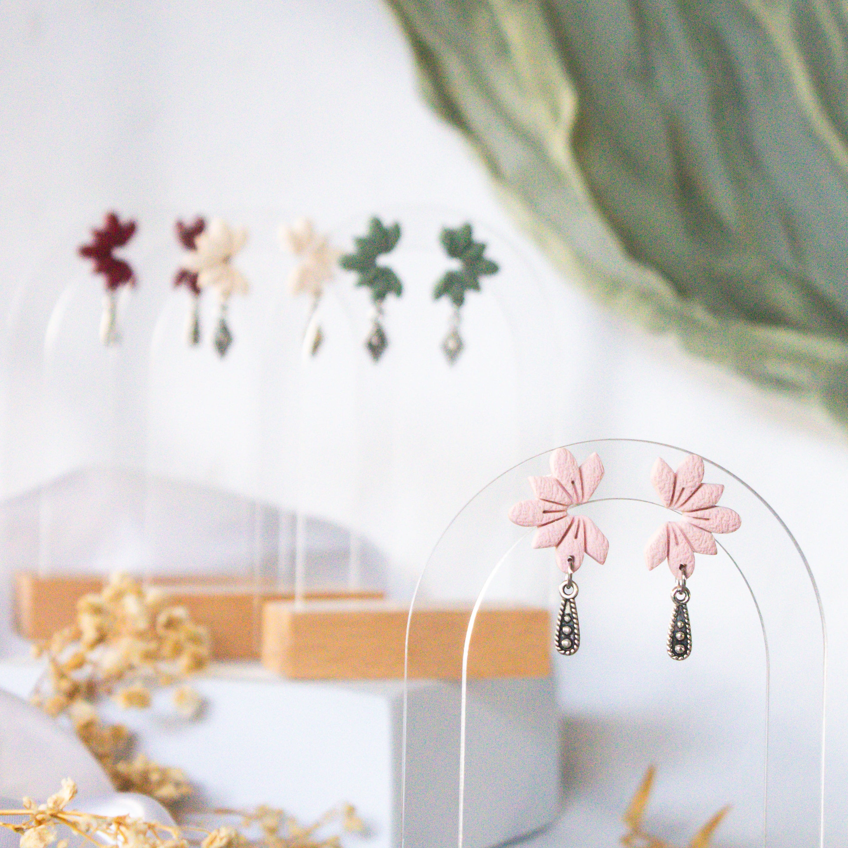 Blush Bloom Stud Earrings