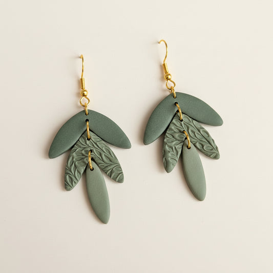 Fern Petal Trio Earrings