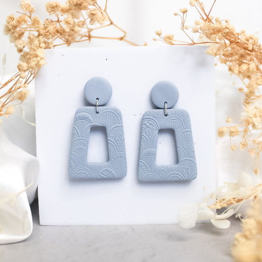 Textured Trapzeium Earrings