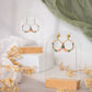 Blush Ivy Hexagon Earrings