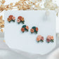 Rustic Mini Bouquet Earrings
