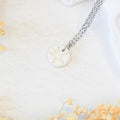 sand dollar silver necklace | NZ made necklaces & jewellery designers