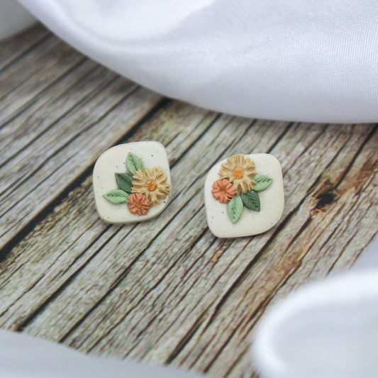 Flower Stud Earrings | Wildflower Stud Earrings | Flower Earrings & Jewellery