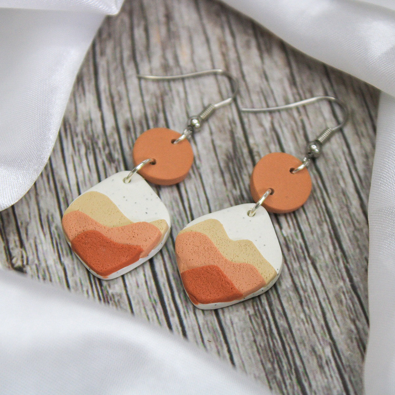 Polymer Clay Desert Dangle Earrings | Arias Design Co Handmade Earrings