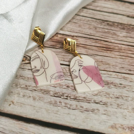 Faces Arch Earrings