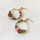 Gold handmade flower earrings for sensitive ears NZ