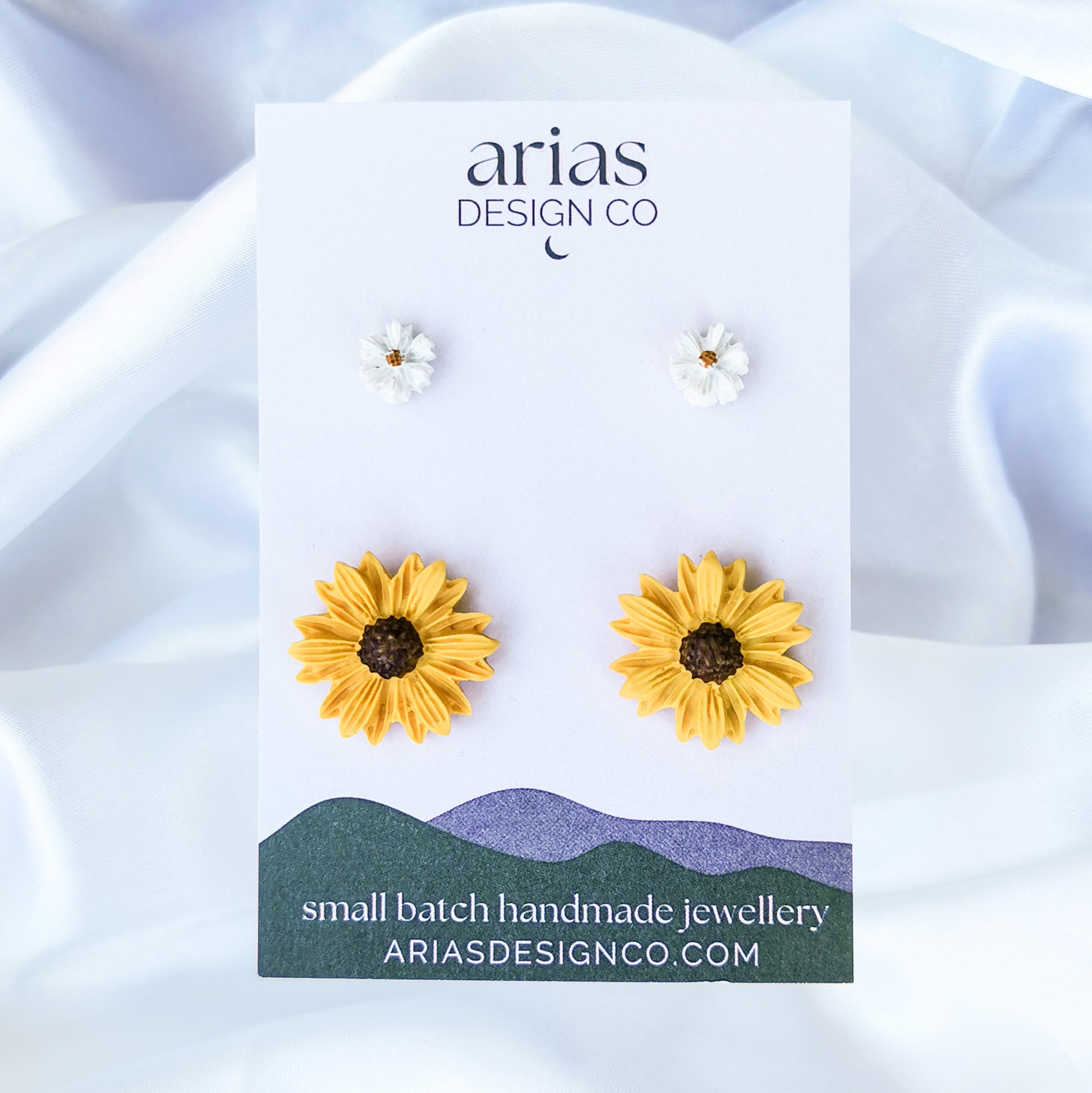 Sunflower & Daisy Stud Pack | NZ Sunflower Jewellery